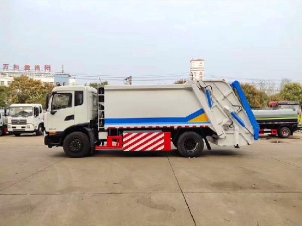 東風天錦天然氣國六14方壓縮式垃圾車