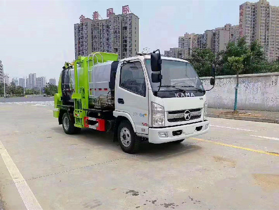 凱馬國(guó)六藍(lán)牌5方餐廚垃圾車