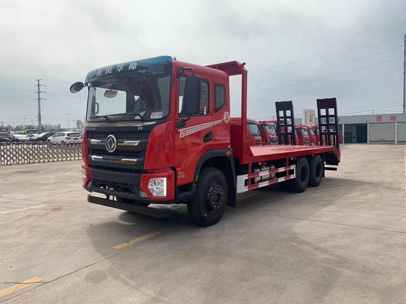 東風華神T5后八輪平板拖車